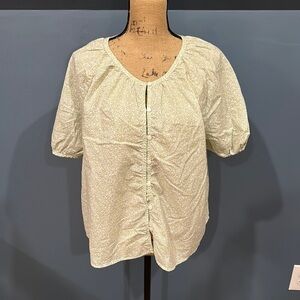 Universal Thread short sleeve button down blouse size large women’s